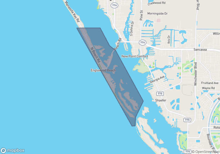 Manasota Key Beach Map   Manasota Key 