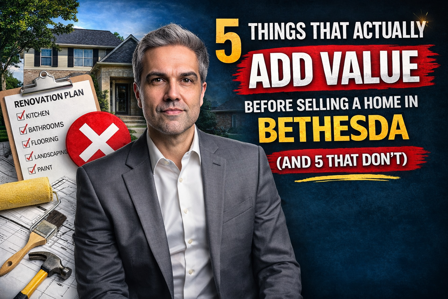 Redo the title- 5 Things That Actually Add Value Before Selling a Home in Bethesda (And 5 That Don’t)