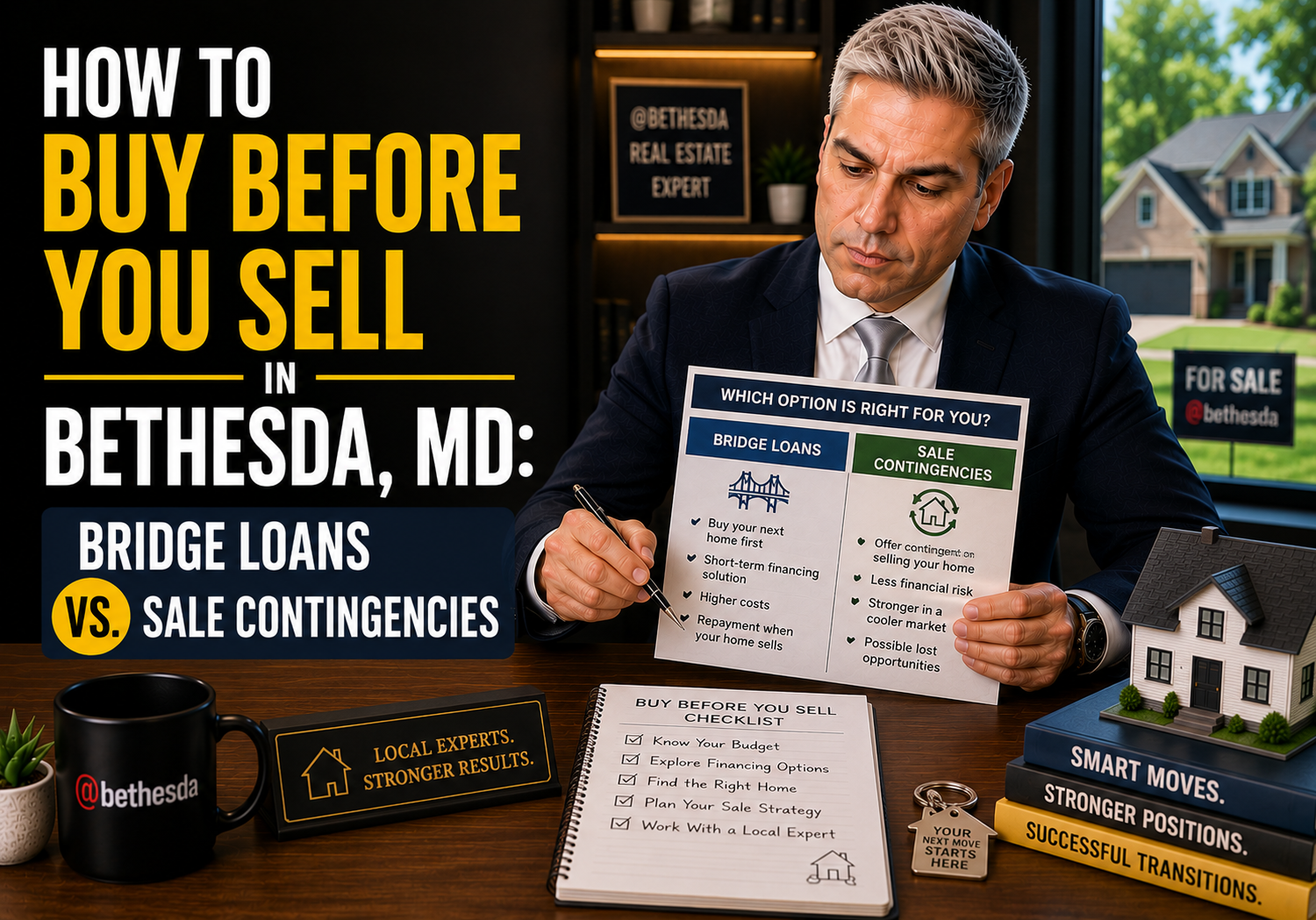 How to Buy Before You Sell in Bethesda, MD- Bridge Loans vs. Sale Contingencies