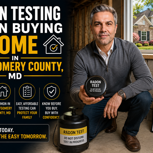 Radon Testing When Buying a Home in Montgomery County, MD