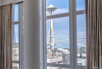 Belltown condo with a view of the Space Needle