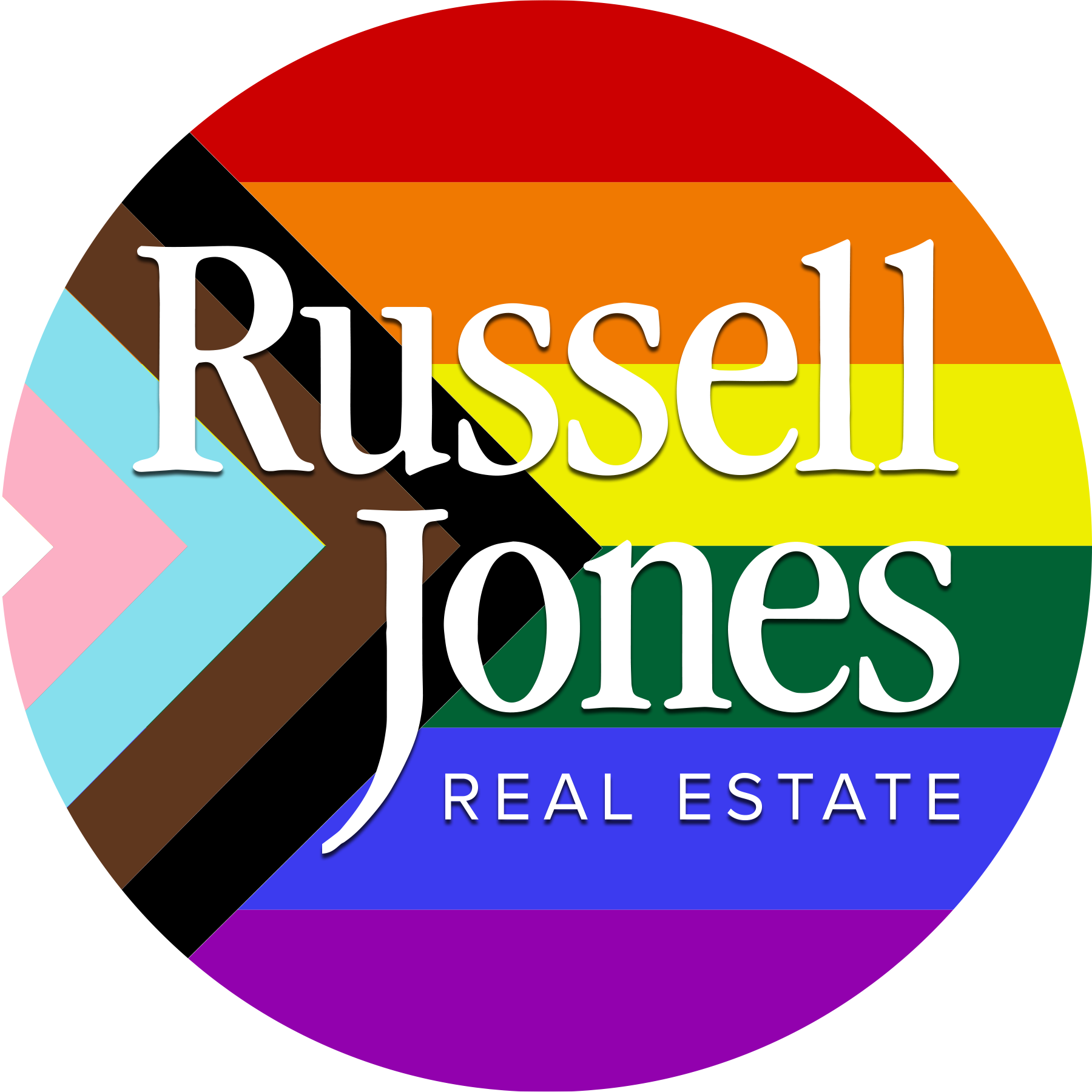 Russell Jones Real Estate BIPOC LGBTQ logo