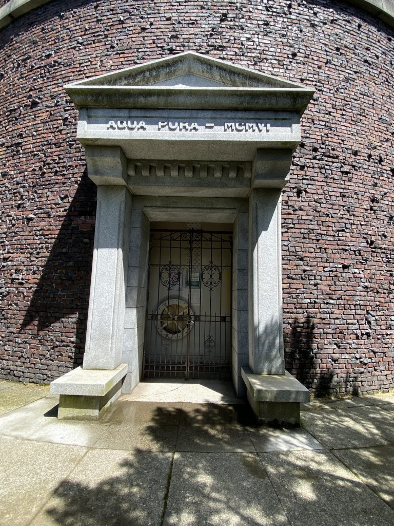North entrance door to the Water Tower and Observatory