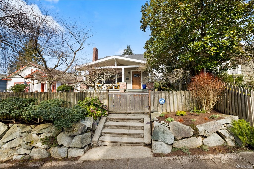 Front of the Montlake Craftsman bungalow