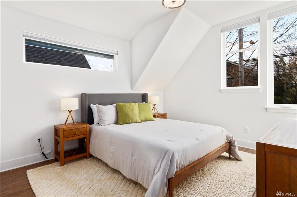 Bedroom of the Custom Built Home on Capitol Hill