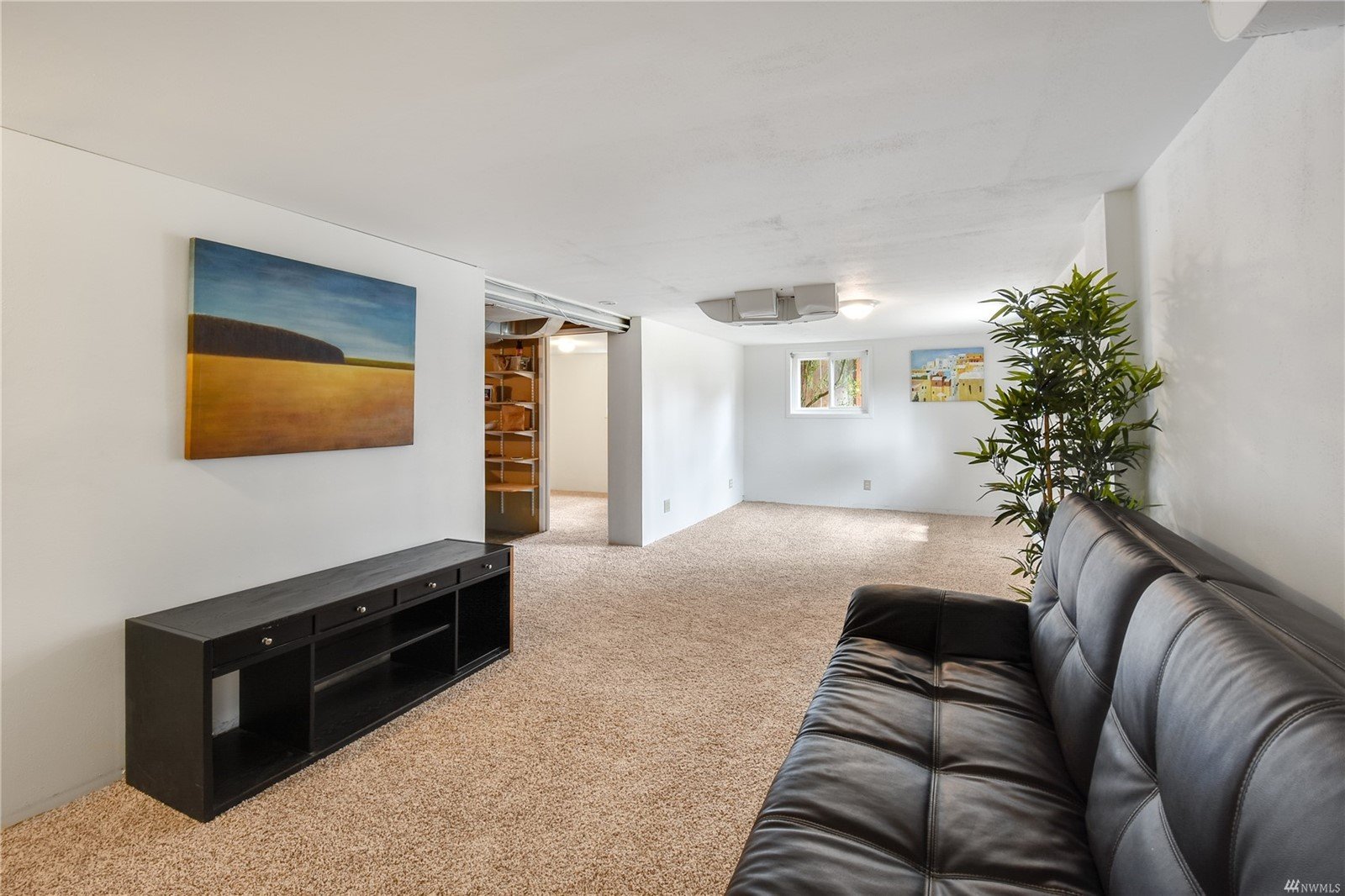 The family room of the Westwood Village rambler