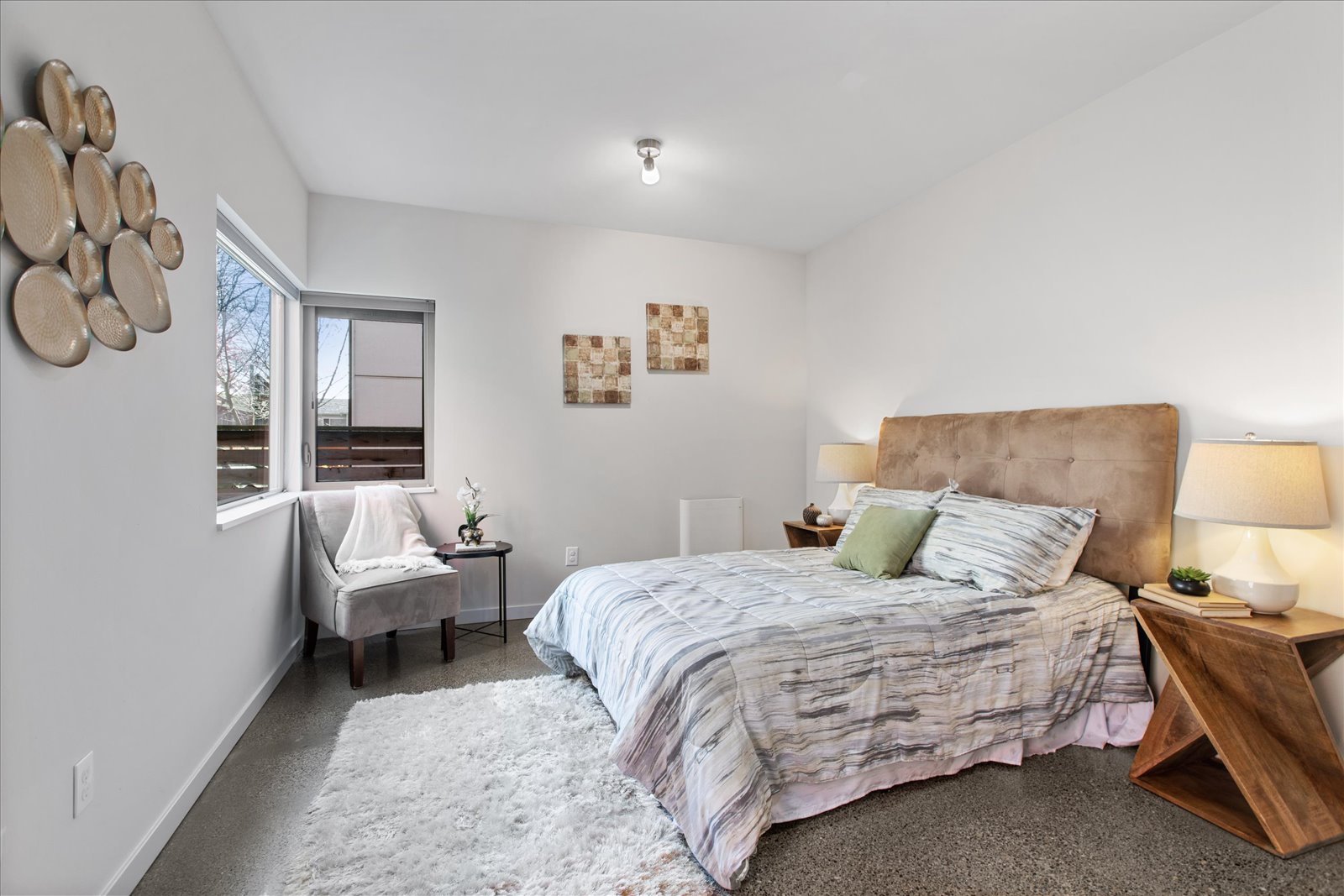One of the first floor bedrooms at 420 26th Ave S #B Seattle WA 98144
