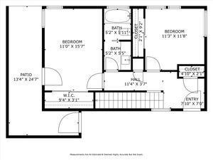 The floorplan of the first floor at 420 26th Ave S #B Seattle WA 98144