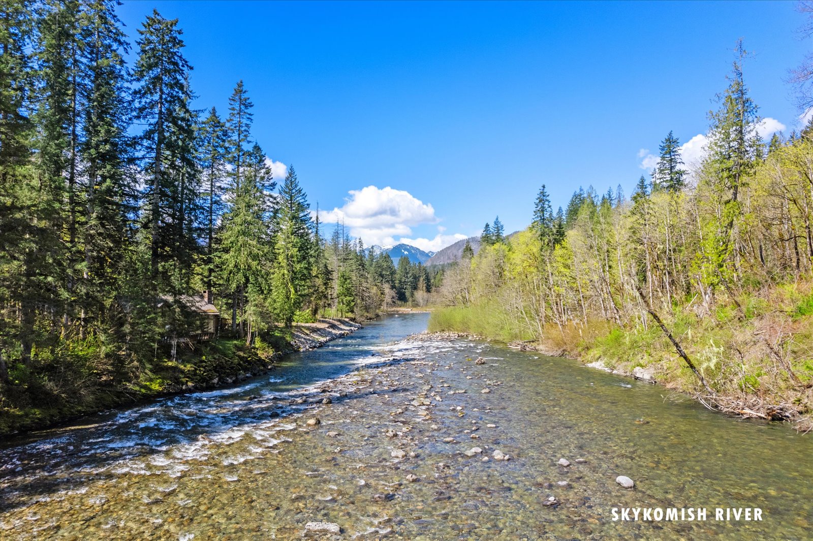 The Skykomish River in the Cascade Mountains
