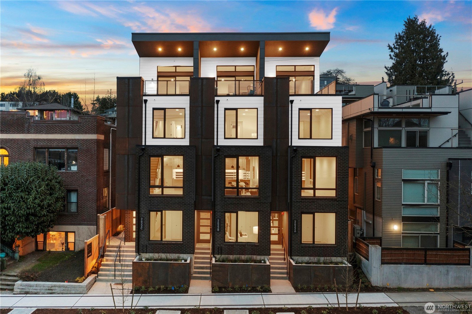 Newly constructed townhouse in the Eastlake neighborhood
