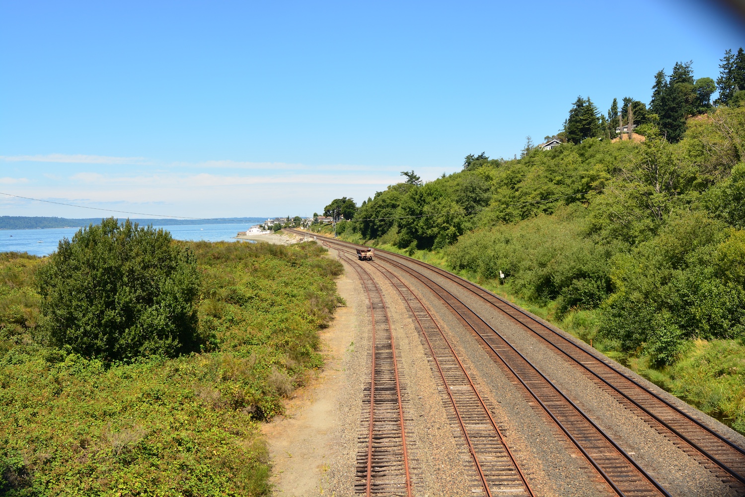 Railroad View Looking North from Richmond Beach Saltwater Park