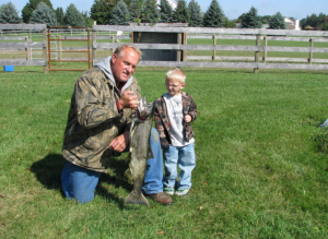 Ray Strzalkowski with grandson