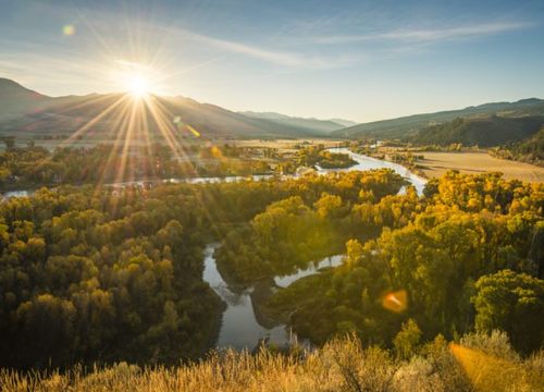 South Fork of the Snake River near Swan Valley Idaho.