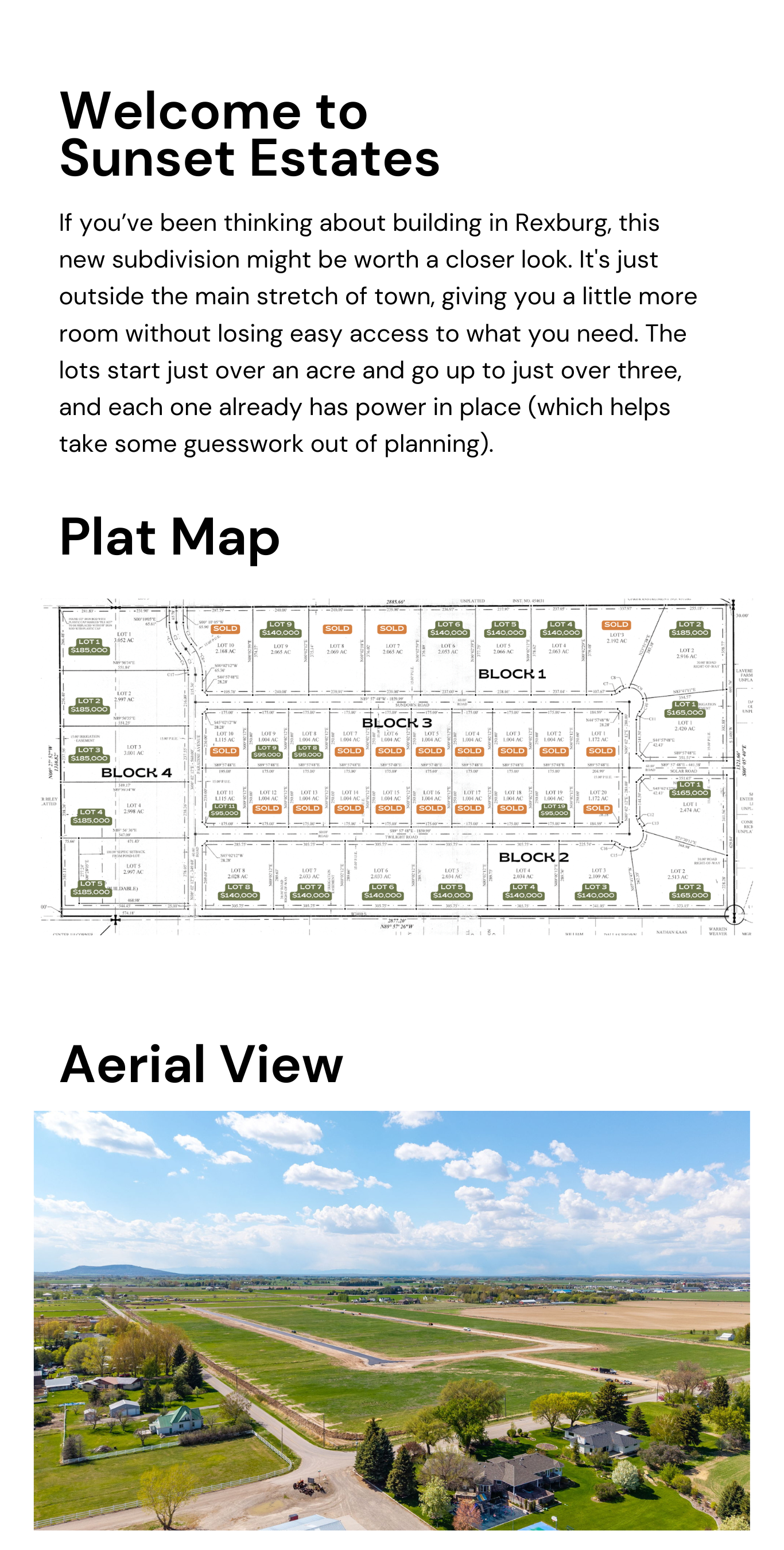 Plat Map