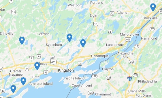 Kingston area apple orchards to visit - map