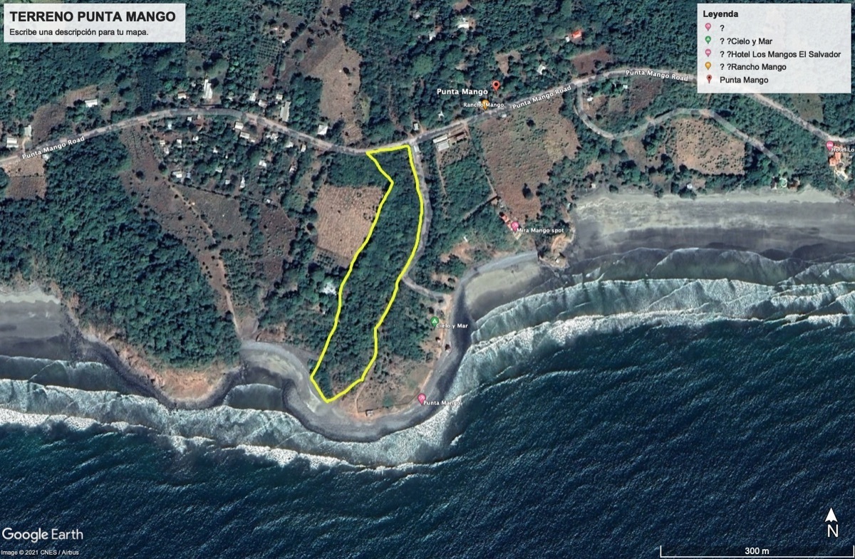 Punta Mango Land For Sale 2,800,000 El Salvador Surf Real Estate