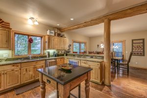 Kitchen island in 30450 Triple B Lane, Steamboat Springs, Colorado