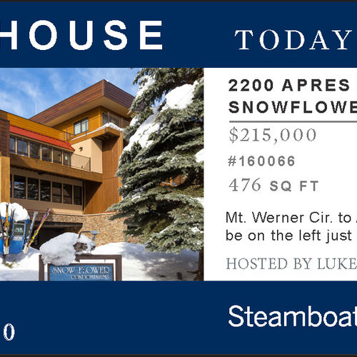 Open House - 2200 APRES SKI WAY SNOWFLOWER #303