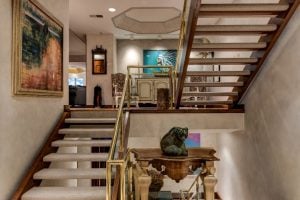 Stairs in the penthouse of 2600 Eagleridge Drive