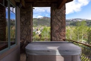 Hot Tube at 1495 Eagle Glen Drive, Unit D1 Steamboat Springs, CO