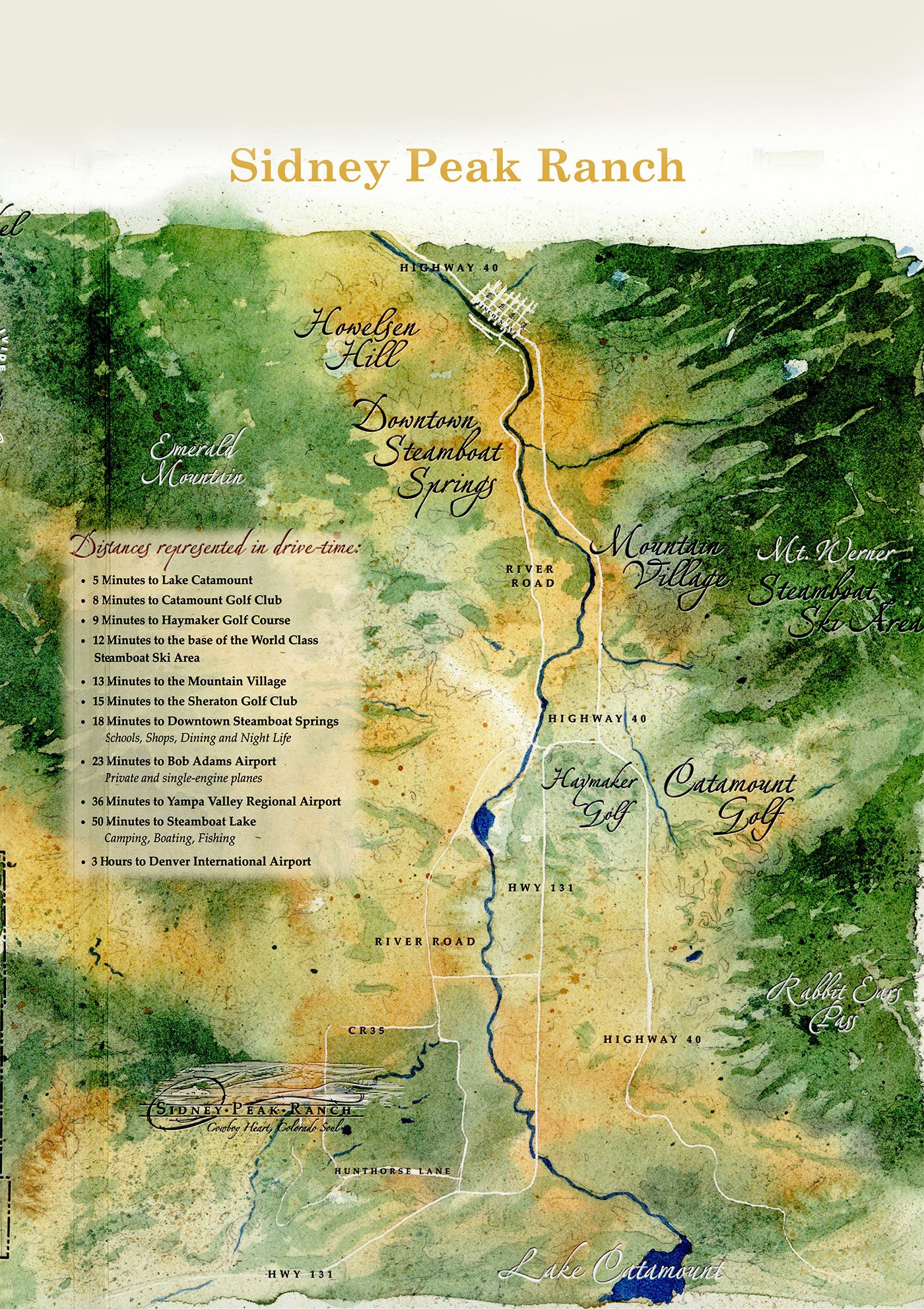 Sidney Peak Ranch Map