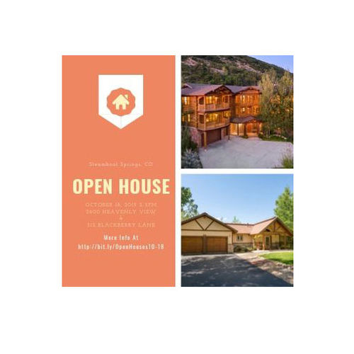 Open houses on Friday 10/18/2019