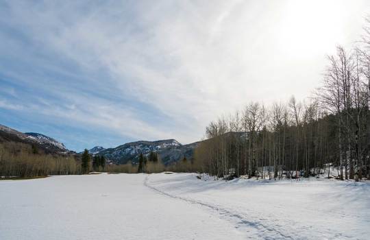 Winter view at The Sanctuary, Steamboat Springs