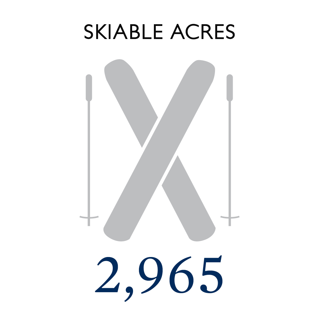 Skiable Acers: 2,965
