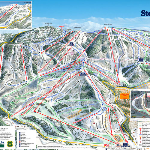 New Winter Trail Map at Steamboat Ski Resort