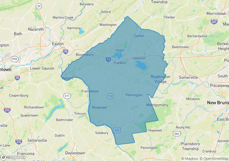 Hunterdon County Map