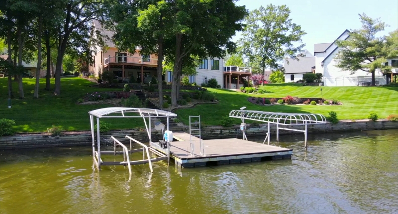 Waterfront home with boat dock in Lake St. Louis, MO