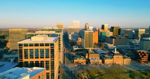 Downtown clayton, Missouri in St. Louis County