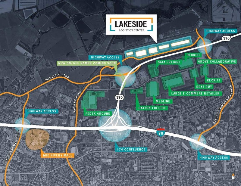 Map of the Lakeside Logistics Center in St Peters MO