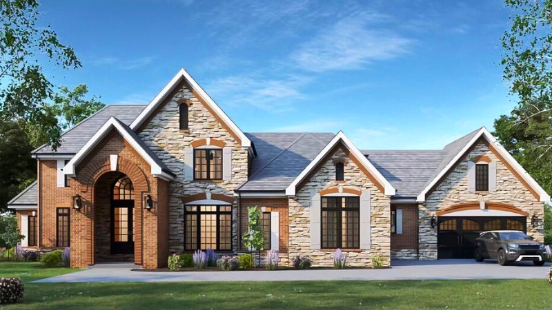 Rendering of a home at Wildhorse Bluffs in Chesterfield, MO