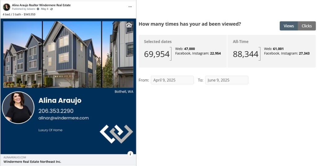 Alina Araujo paid ads for home sellers