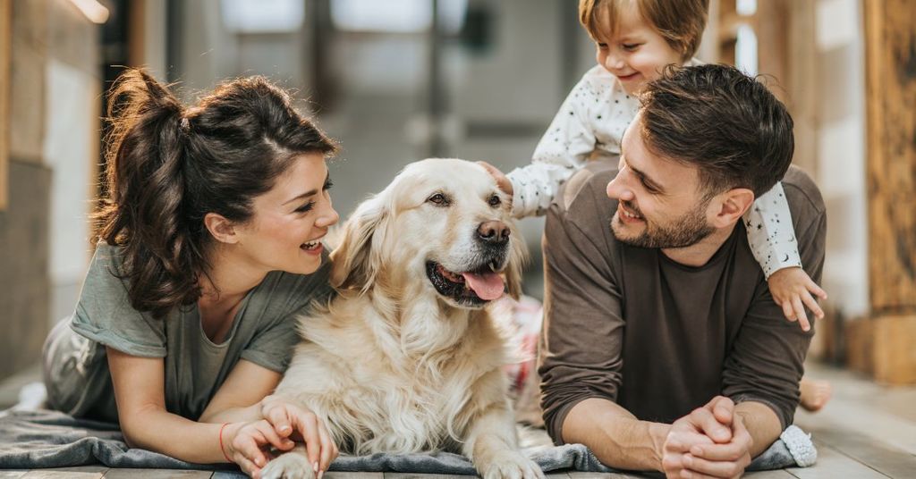 A happy family in their Woodinville, WA home