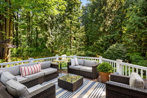outdoor entertainment area in luxury listing in woodinville, wa