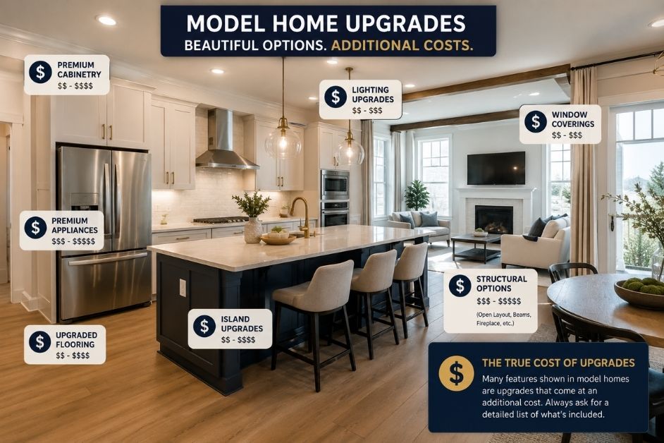 Model home upgrades carry a hefty price