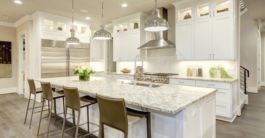 modern kitchen open-concept living