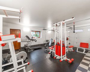 A home gym makes a valuable investment for this homeowner with a finished basement