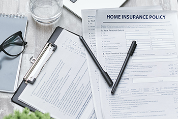Home mortgage insurance policy for real estate transaction
