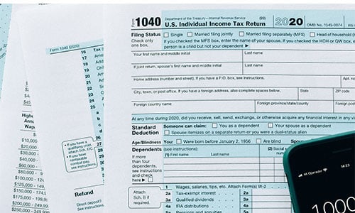 Real Estate tax deductions on personal tax form