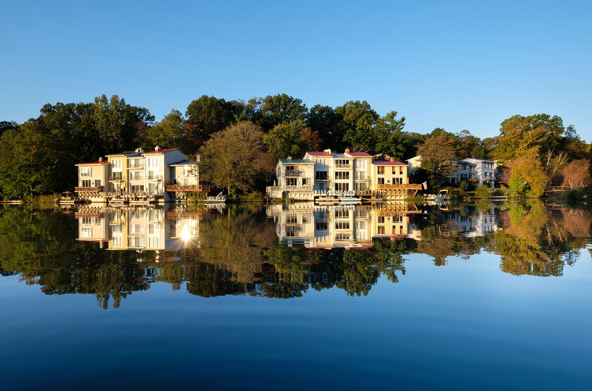 Townhomes on Lake Anne in Reston, Virginia