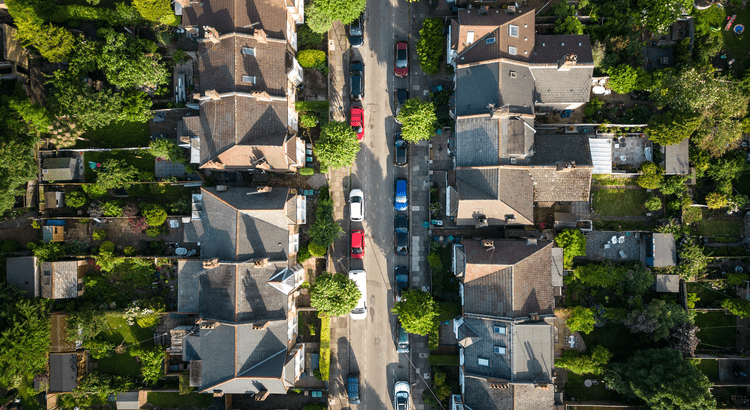 Aerial View of Houses