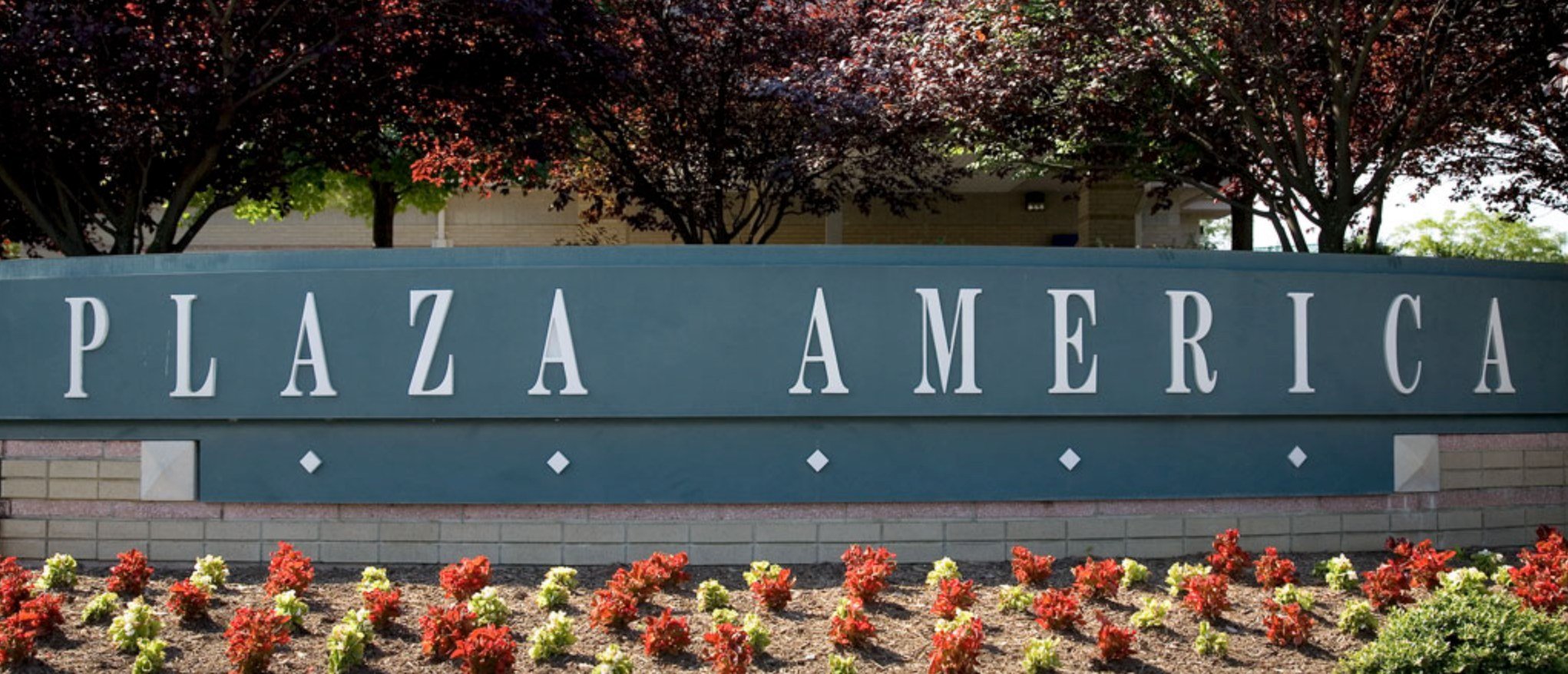 Plaza America in Reston, VA Entry Sign