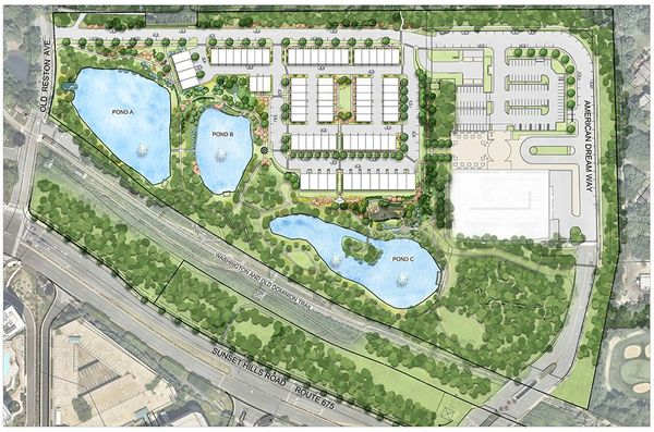 Sunset Station Neighborhood in Reston, VA Siteplan