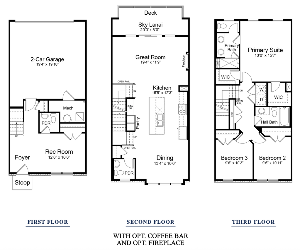 Sunset Station Reston, VA Whitman Model Floorplan