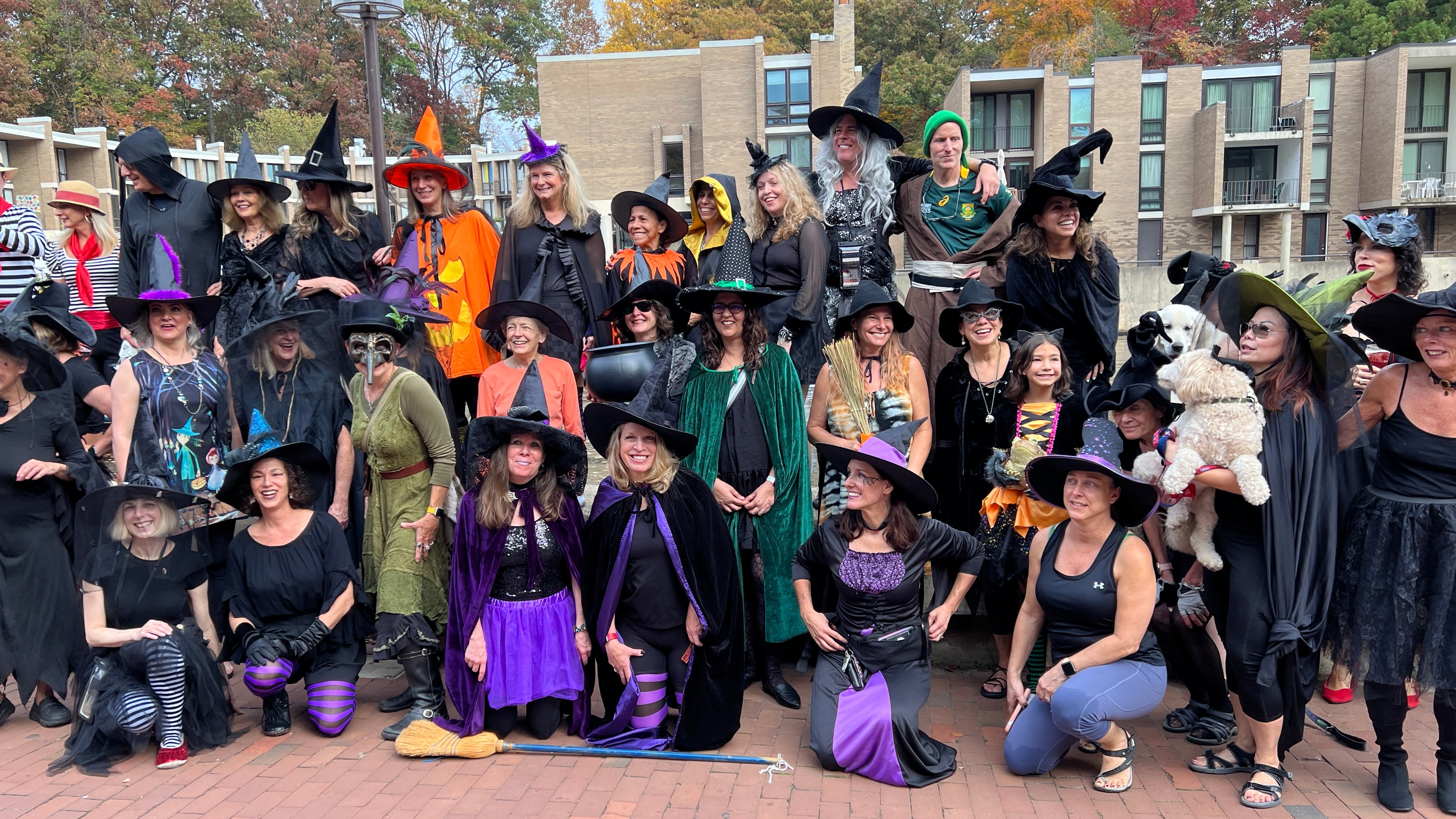 Witches at the Annual SUP Witches Halloween Coven Parade in Reston, VA