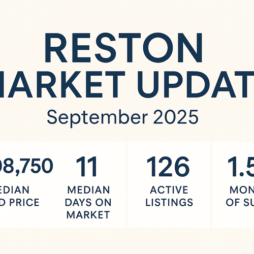 Reston Real Estate Market Update: September 2025 Sees Faster Sales and More Listings
