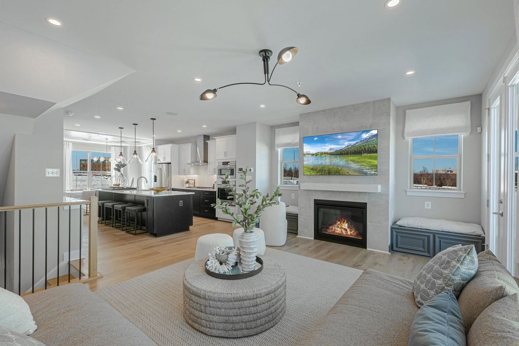 Main Level of Fairland Model at Vantage Hill Townhomes in Reston